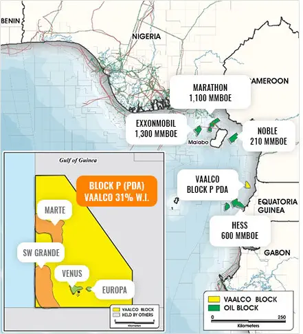 Equatorial Guinea: VAALCO ready to develop offshore Block P